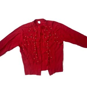 Vintage XXS Cardigan Flower Stitches